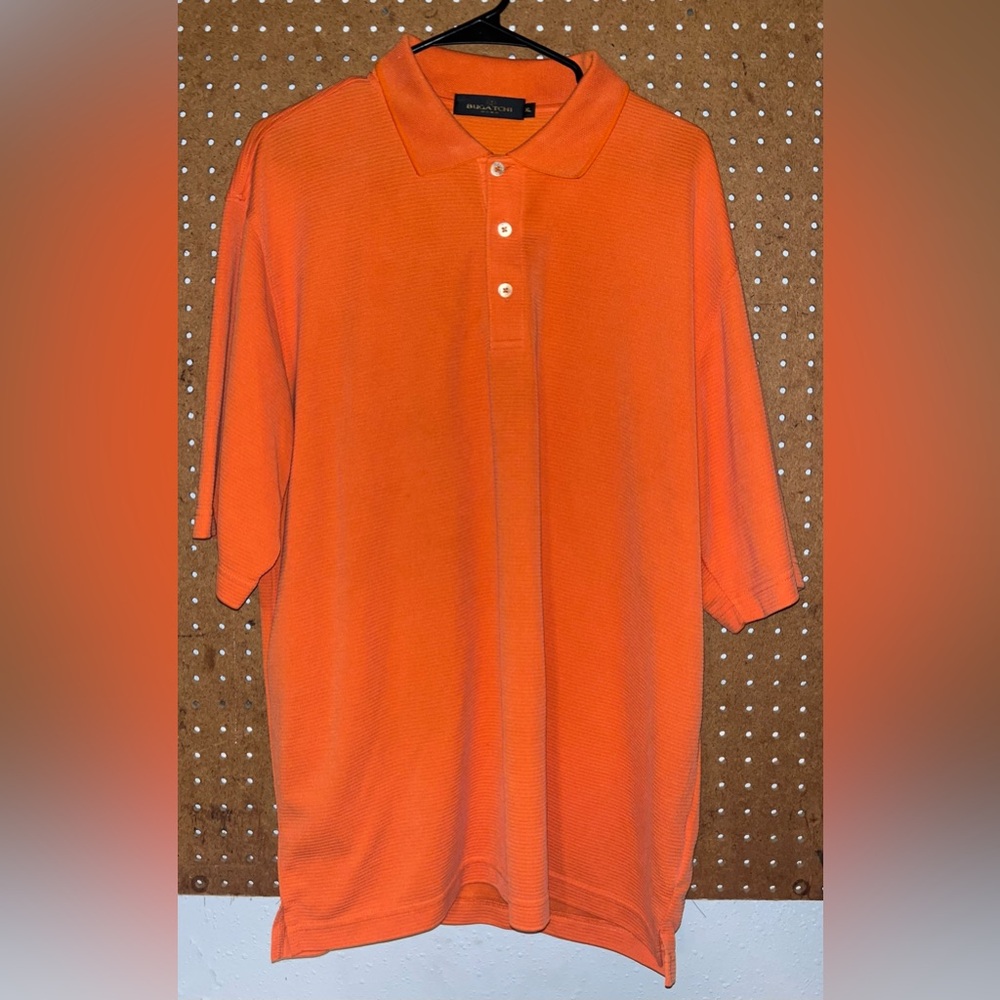 Orange Bugatchi Polo XL